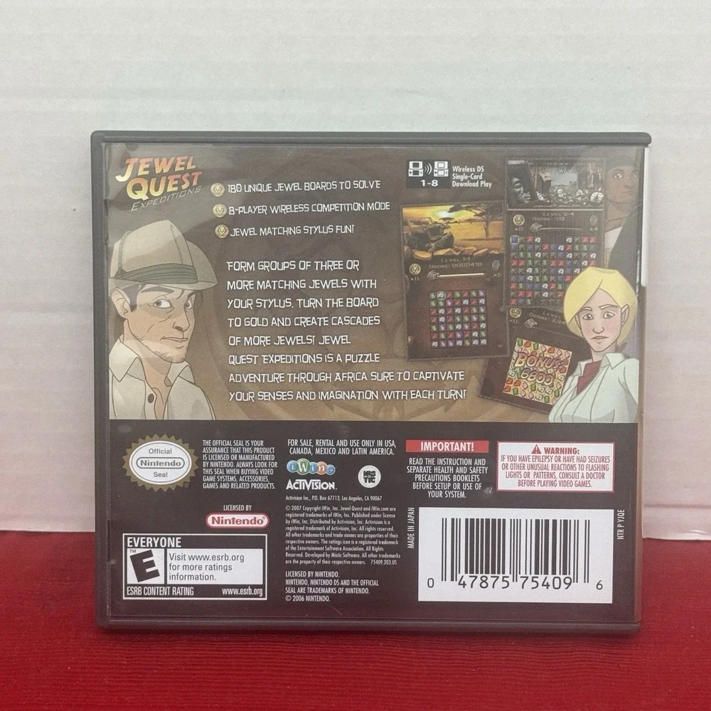 Nintendo DS‎ - Jewel Quest Expeditions - Complete Works Great